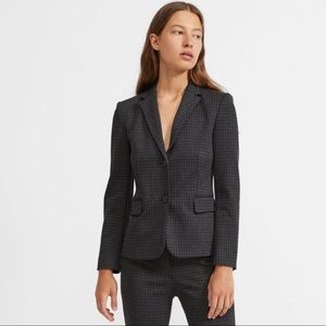 LIKE NEW Theory Shrunken Houndstooth Twill Blazer 0